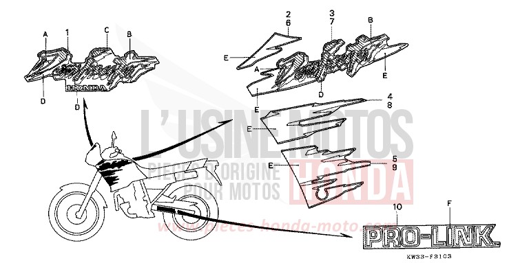 MARKE von Dominator 250 BLACK (NH1E) von 1993
